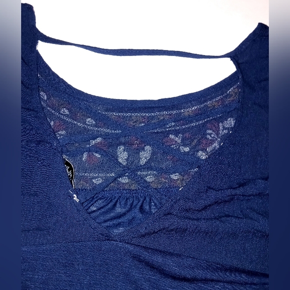 Women's Navy Plus Blouse Sz 2X - Picture 4 of 5